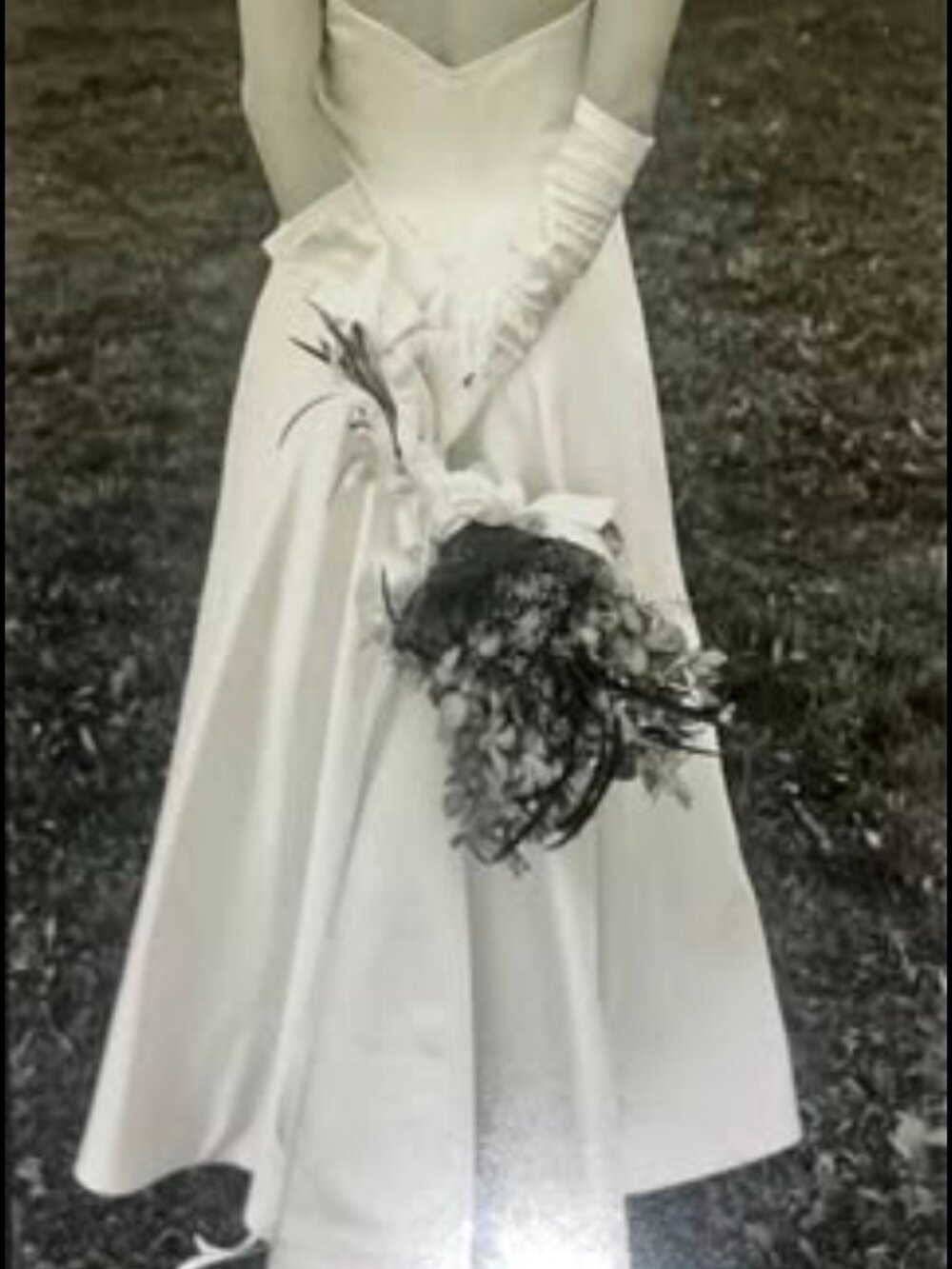 wedding dress with matching wrap